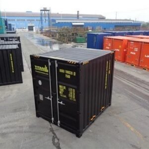 10-Fuß-High-Cube-Seecontainer, schwarz - Neu