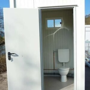 Mini Sanitärcontainer Toilette – kompakte WC-Kabine mit Waschbecken