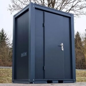 Sanitärcontainer - WC mit Waschbecken und Pissoir Anthrazit