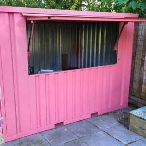 Zusammenklappbarer Stangenbehälter 3 x 2 m - Rosa RAL 3014