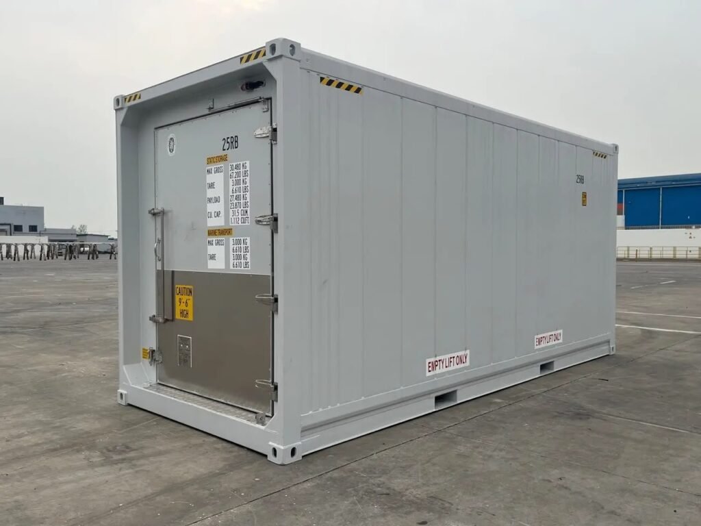 20′ High Cube Reefer Container mit versenkter Butcher-Tür